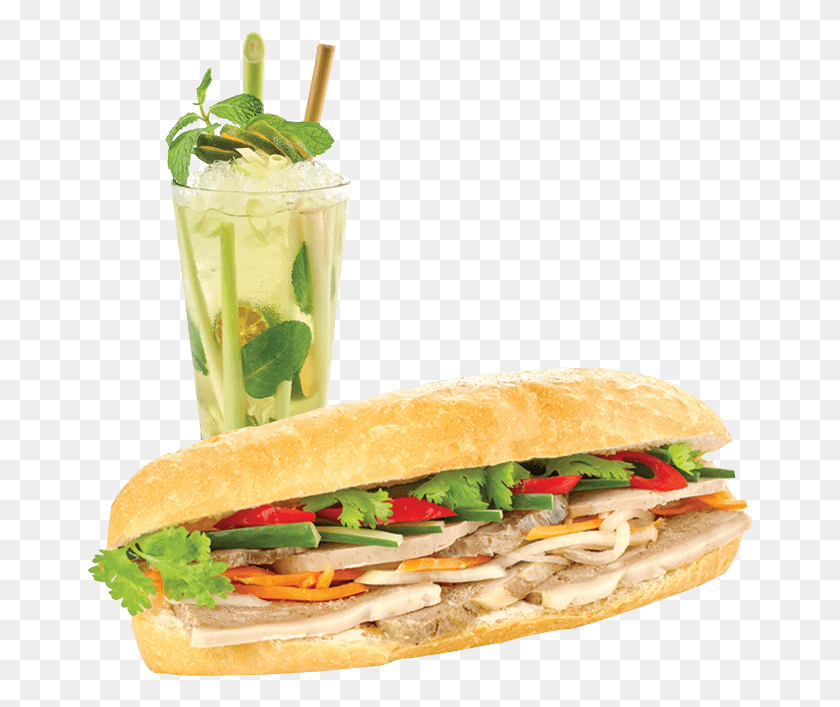 666x647 Namnam Signature Thit Nguoi Amp Lemongrass Ginger Iced Fast Food, Potted Plant, Plant, Vase HD PNG Download