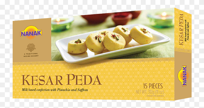 738x385 Nanak Mithai Kesar Peda 15 Pcs Nanak Kesar Peda, Plant, Sweets, Food HD PNG Download