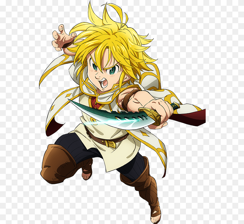 575x773 Nanatsu No Taizai Seven Deadly Sins Prisoners Of The Sky Meliodas, Book, Comics, Publication, Baby Clipart PNG