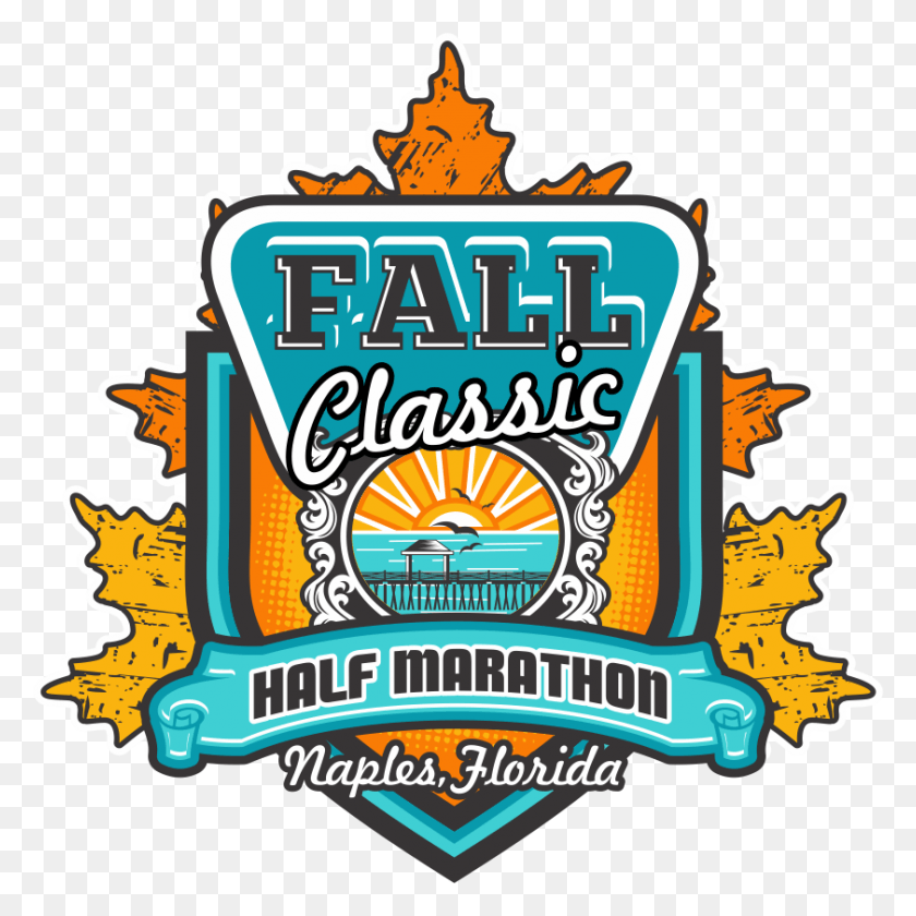 841x842 Неаполь Fall Classic Half Marathon Amp 5K Illustration, Logo, Symbol, Trademark Hd Png Download