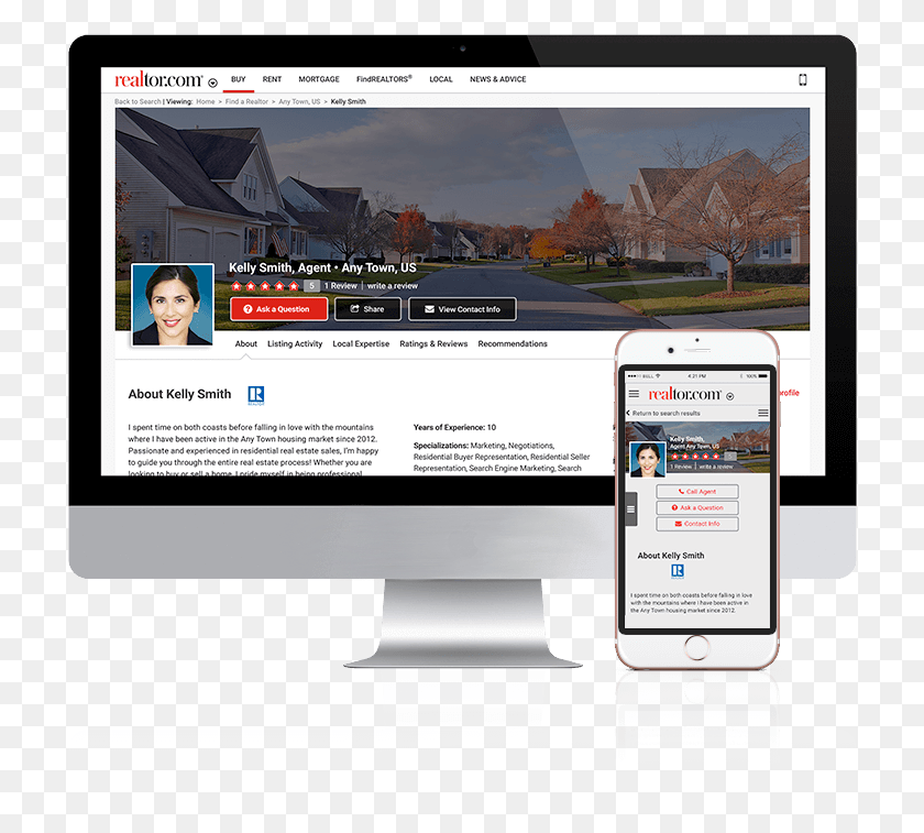 718x697 Nar Profile On Home Buyers And Sellers Website, Person, Human, Mobile Phone HD PNG Download