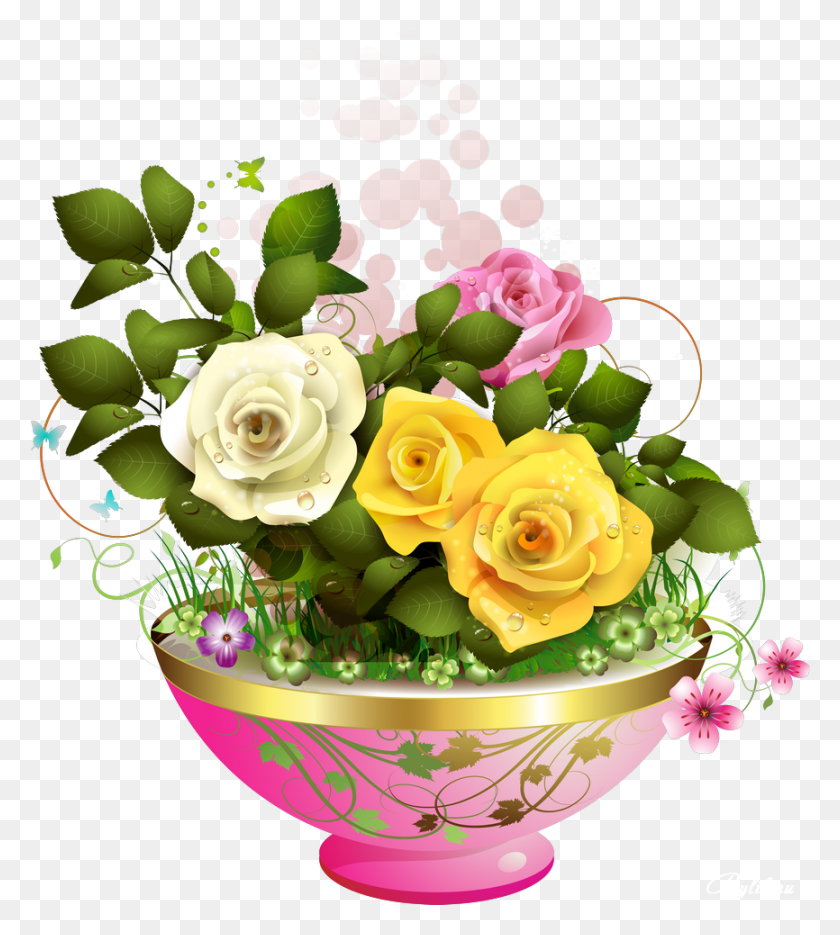 866x972 Нарисованные Цветы Kv Yeni Akam Mesajlar, Растение, Графика Hd Png Скачать