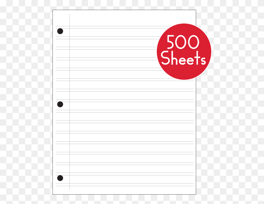 508x590 Narrow Notebook Paper Double Line Notebook Paper, Text HD PNG Download