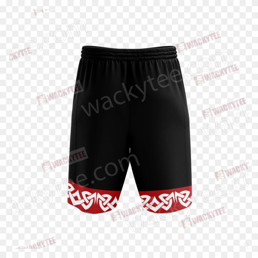 1024x1024 Descargar Png Naruto Akatsuki Símbolo 3D Pantalones Cortos De Playa Calzoncillos Impresos Completamente, Ropa, Ropa, Publicidad Hd Png