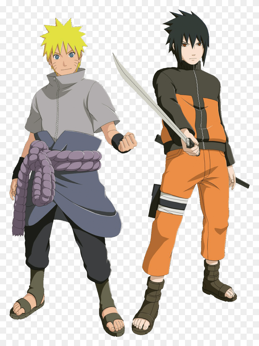 1178x1602 Naruto Reread Thread Two Naruto In Sasuke Costume, Person, Human, Ninja HD PNG Download