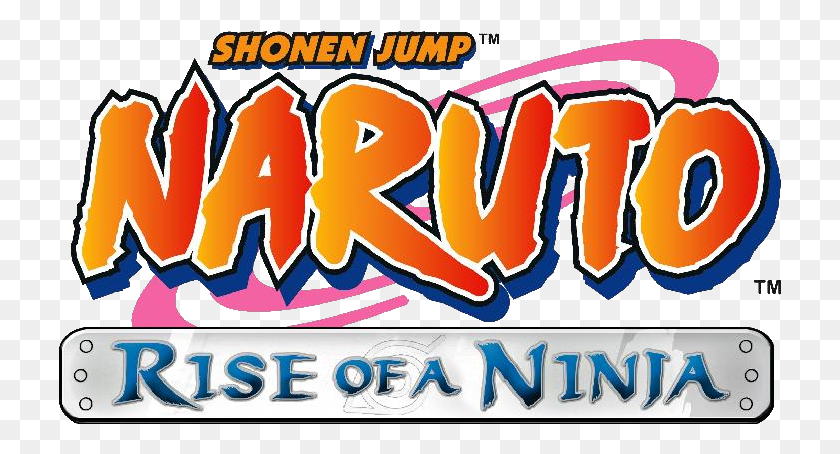 723x394 Descargar Png Naruto Rise Of A Ninja Logo, Texto, Actividades De Ocio, Comida Hd Png