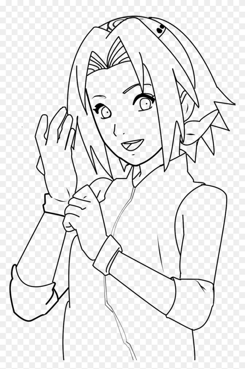 867x1338 Naruto Shippuden Coloring Pages With Naruto Shippuden Sakura Haruno Coloring Pages, Gray, World Of Warcraft HD PNG Download