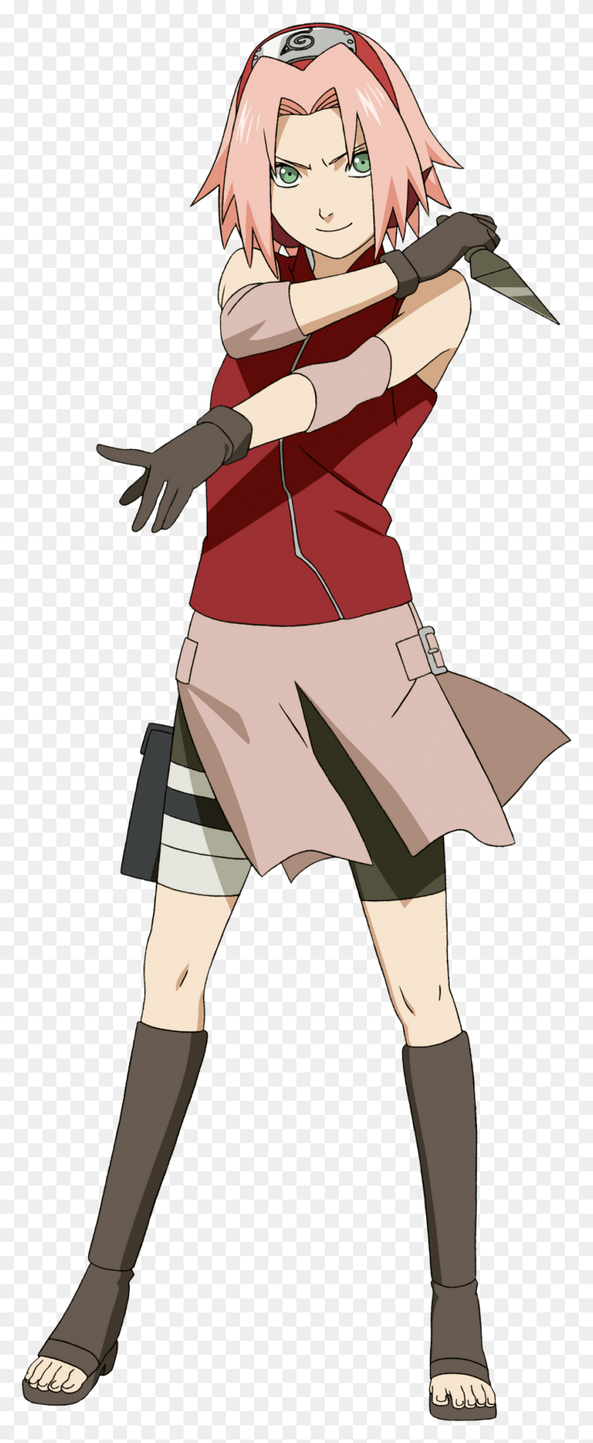 943x2401 Naruto Shippuden Transparent Background Sakura Naruto Full Body, Clothing, Apparel, Skirt HD PNG Download