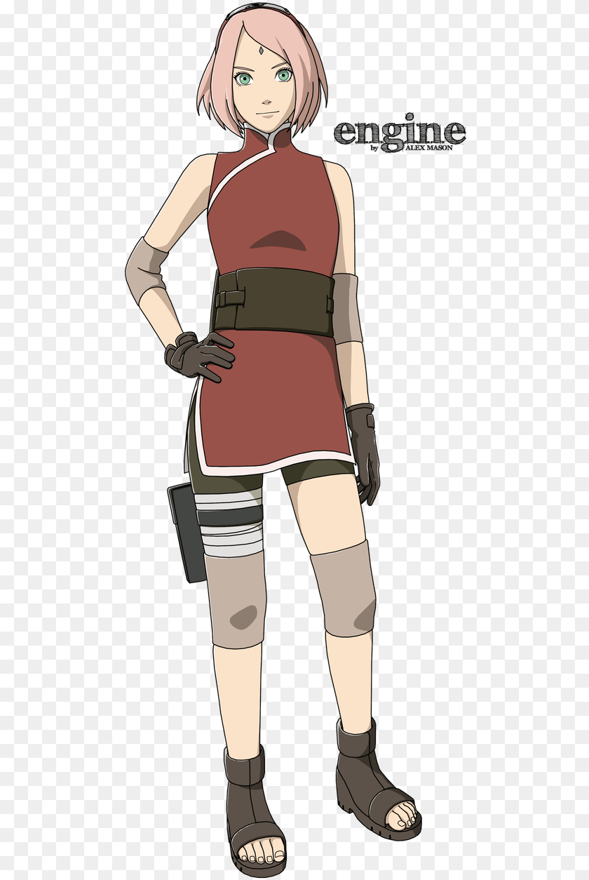 493x1254 Naruto The Last Sakura, Adult, Publication, Person, Woman PNG