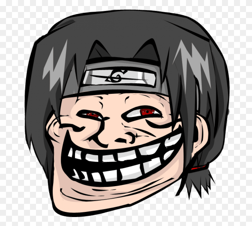 694x694 Naruto Troll Face Images Background Toppng Naruto Troll Face, Face, Head, Helmet HD PNG Download