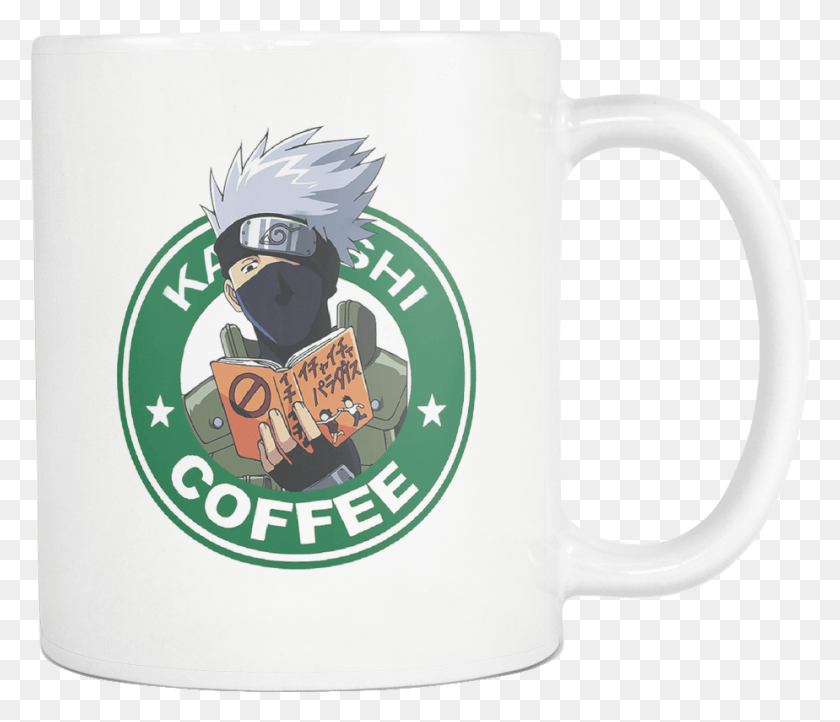 924x785 Naruto World39s Famous Copy Ninja Anime Nerd Coffee Kakashi Reading, Coffee Cup, Cup, Stein HD PNG Download