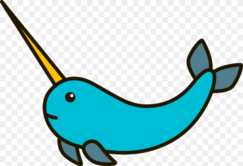 1920x1311 Narwhal Clipart, Animal, Mammal, Sea Life, Whale Sticker PNG