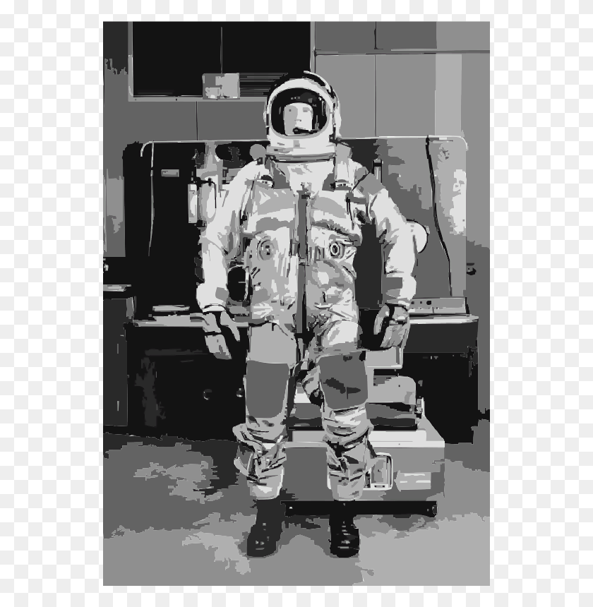 548x800 Nasa Flight Suit Development Image 276 Monochrome, Person, Human, Astronaut HD PNG Download