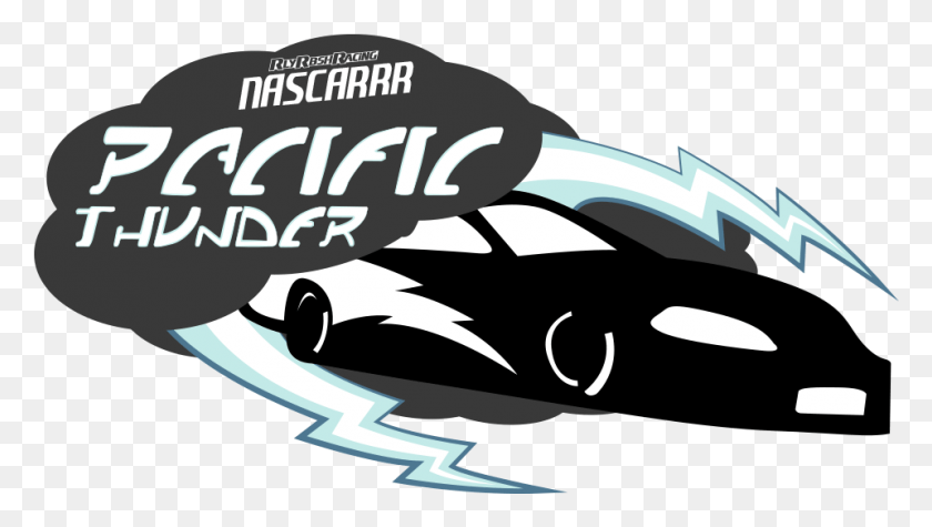 959x511 Nascarrr Stock X Pacific Thunder Event Logo, Автомобиль, Транспорт, Самолет Hd Png Скачать