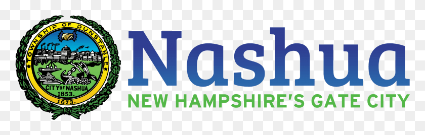 1870x500 Nashua Nh Logo Homepage City Of Nashua Logo, Text, Word, Alphabet HD PNG Download