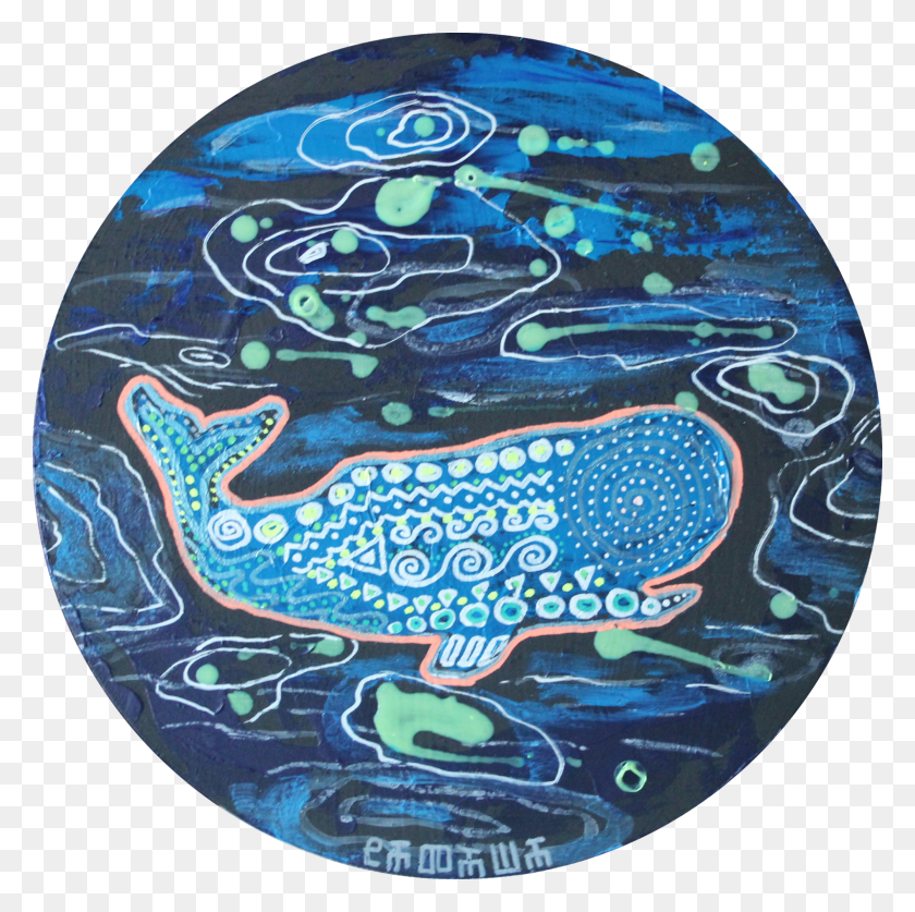 1600x1595 Descargar Png Nataa Vretenar39S Art Whale, Alfombra, Alfombrilla De Ratón, Alfombrilla Hd Png