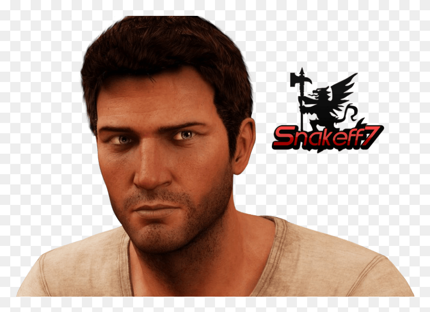 819x577 Nathan Drake Uncharted, Face, Person, Human HD PNG Download