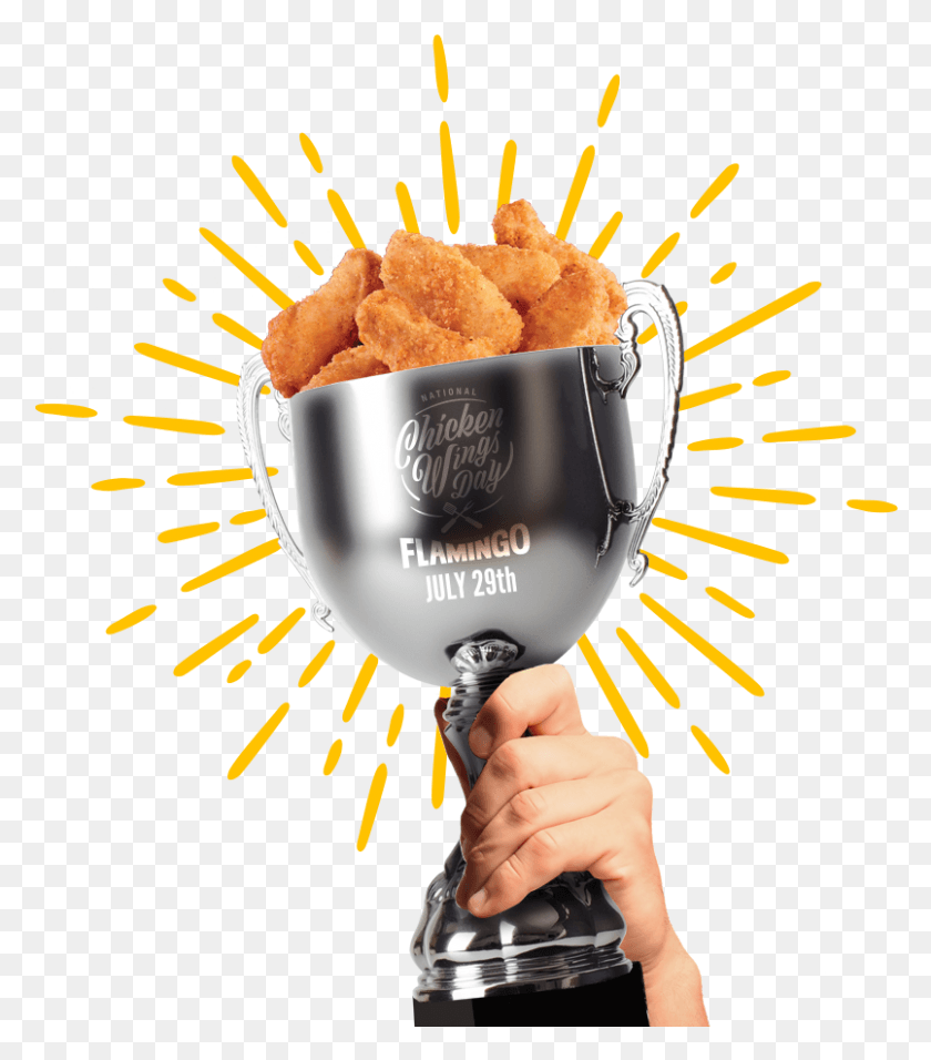 805x925 National Chicken Wing Day Chicken Nugget, Trophy, Glass HD PNG Download