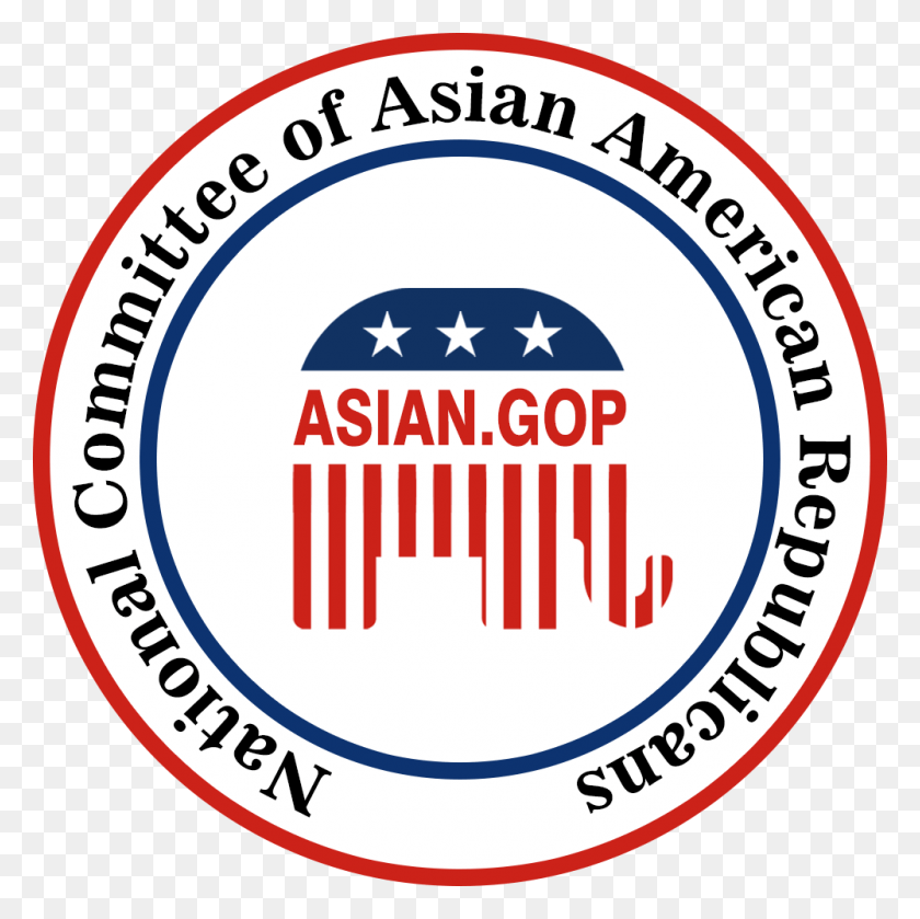 1000x1000 Национальный Комитет Азиатских Американских Республиканцев Азиатский Американский Гоп, Логотип, Символ, Товарный Знак Hd Png Скачать