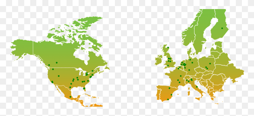 970x404 Национальное Покрытие В Северной Америке Европа Svg, Карта, Диаграмма, Участок Hd Png Скачать