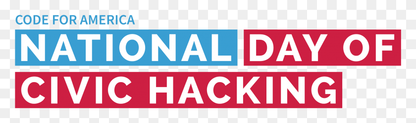 2432x595 National Day Of Civic Hacking Logo National Day Of Civic Hacking, Word, Text, Label HD PNG Download