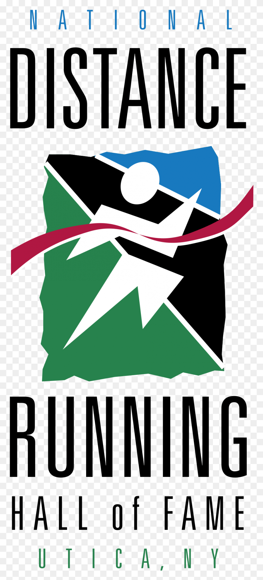 923x2119 National Distance Running Hall Of Fame Logo Transparent Running, Symbol, Graphics HD PNG Download