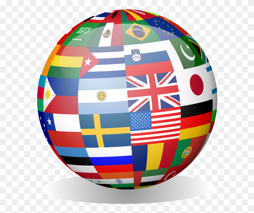 598x645 National Flag Globe World Flag Christmas Tree, Balloon, Ball, Outer Space HD PNG Download
