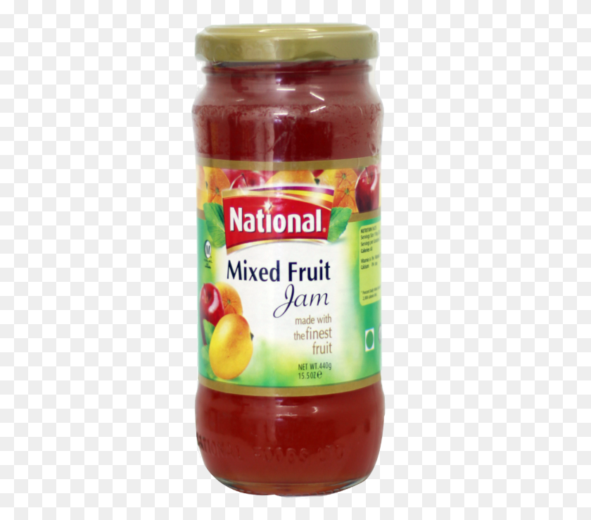 299x678 National Mixed Fruit Jam 440gm Jar Natural Foods, Plant, Food, Peach HD PNG Download
