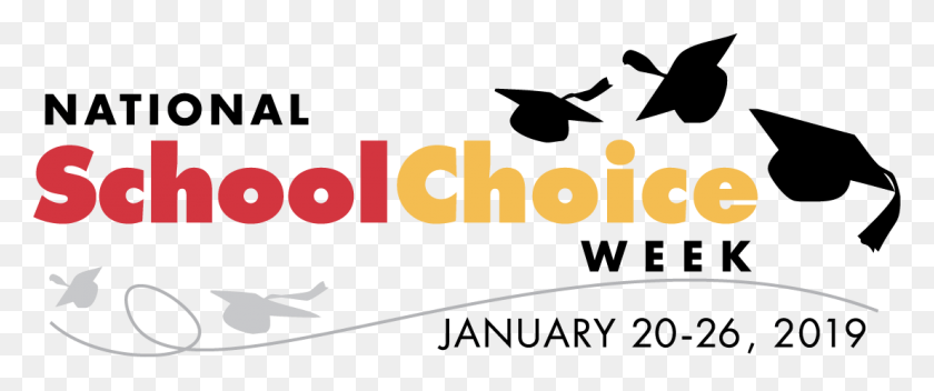1105x415 National School Choice Week Is Fast Approaching And National School Choice Week 2019, Text, Symbol, Bird HD PNG Download
