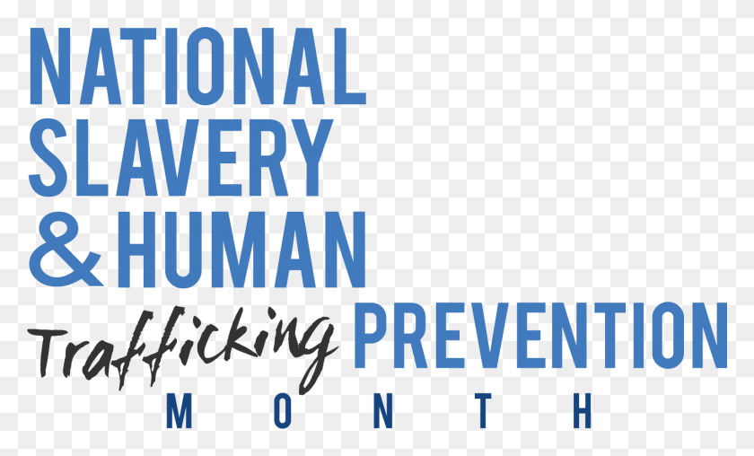 1429x822 National Slavery Amp Human Trafficking Prevention Month Human Trafficking Month 2019, Text, Word, Alphabet HD PNG Download