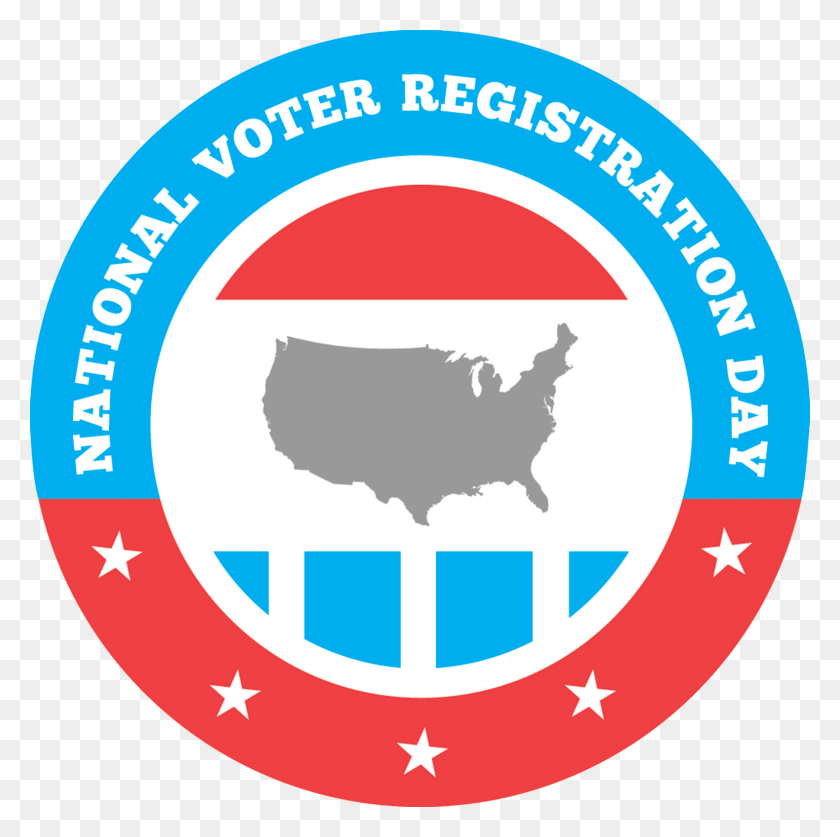 1579x1574 National Voter Registration Day Logo Voter Registration Day 2018, Symbol, Trademark, Label Descargar Hd Png