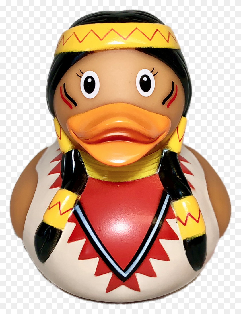 890x1184 Native America India Girl Rubber Duck By Lilalu Rubber Ducky, Figurine, Sweets, Food HD PNG Download