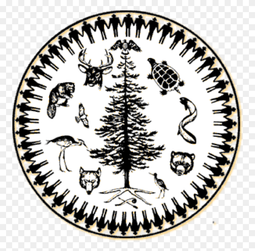 766x769 Native American Animal Symbols Haudenosaunee Passport, Label, Text, Sticker HD PNG Download