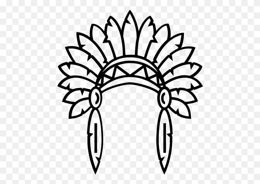 472x533 Native American Headdress Icon, Gray, World Of Warcraft HD PNG Download