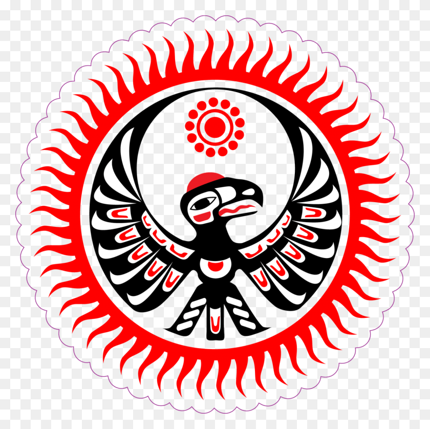 1200x1198 Индейское Изображение Орла И Солнца Наклейка Индейское Искусство Солнца, Логотип, Символ, Товарный Знак Hd Png Скачать