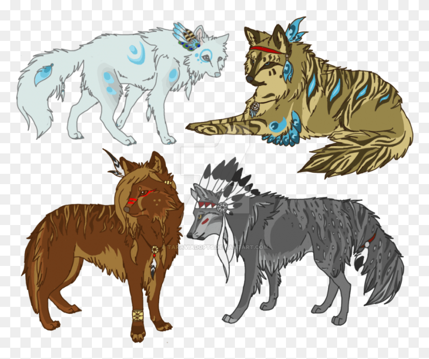899x740 Native American Wolf Drawing At Getdrawings Native American Wolf Drawings, Animal, Mammal, Tiger HD PNG Download