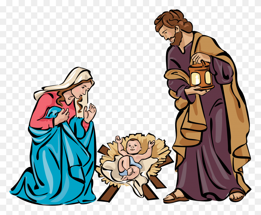 3291x2674 Рождество Христово Святое Семейство, Человек, Человек, Комиксы Hd Png Скачать