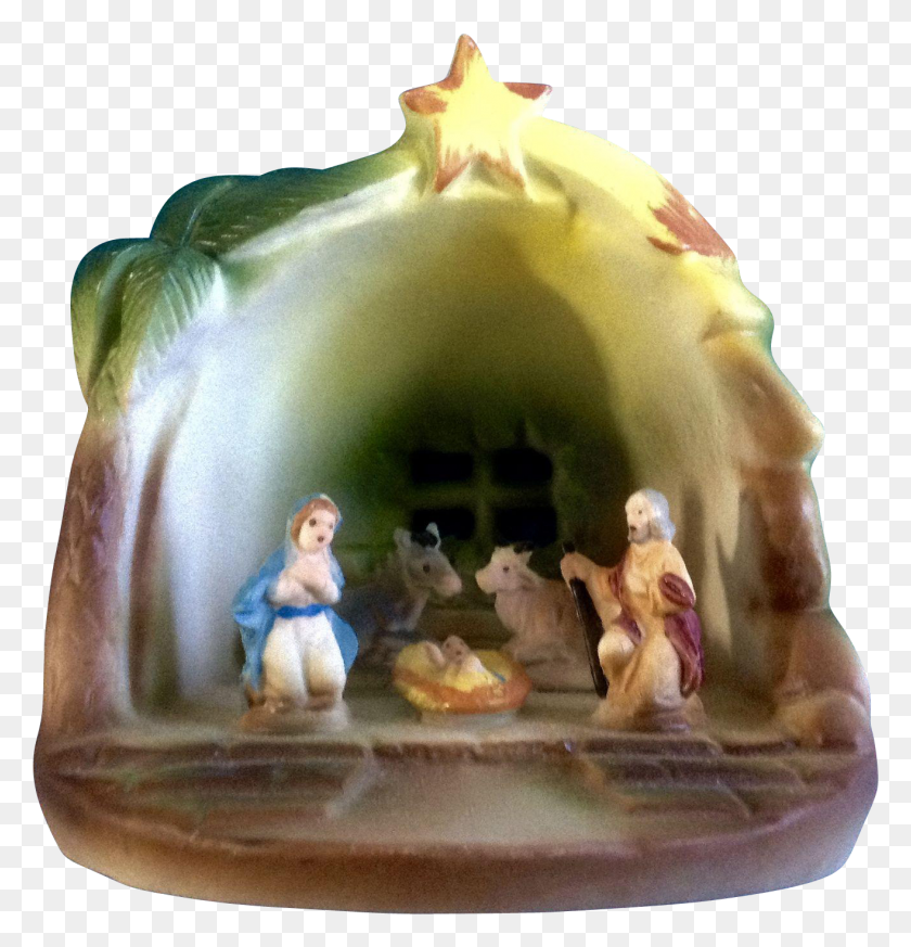 1315x1371 Nativity Nuova Capodimonte Baby Jesus Christmas Manger Figurine, Birthday Cake, Cake, Dessert HD PNG Download