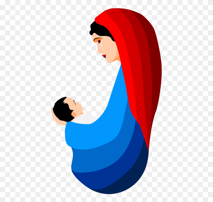 439x739 Nativity Of Jesus Nazareth Christ Child Nativity Scene Mary And Jesus Clipart, Person, Human, Worship HD PNG Download
