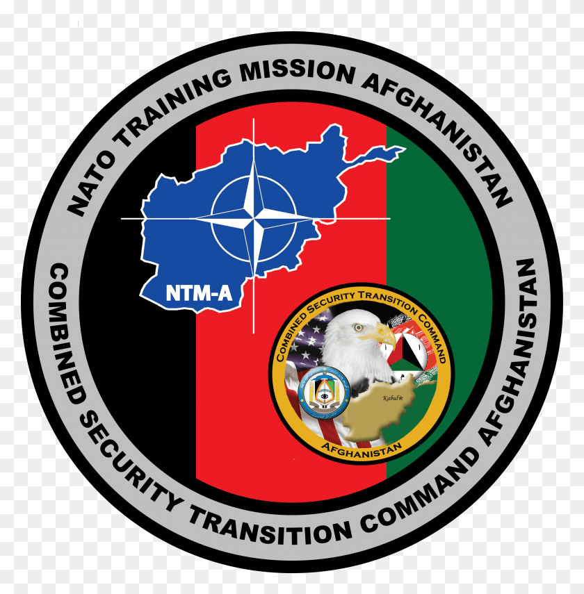 2495x2543 La Misión De Entrenamiento De La Otan Afganistán Misión De La Otan Afganistán, Etiqueta, Texto, Logotipo Hd Png