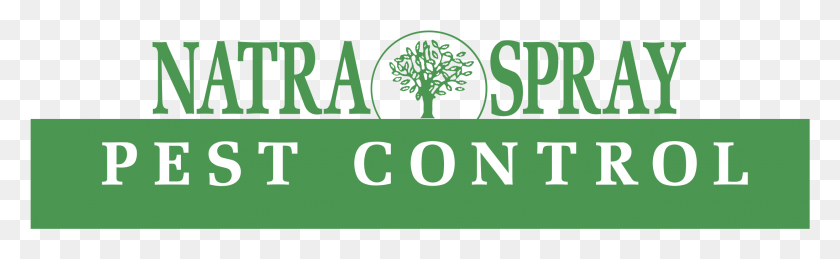 2191x561 Natraspray Pest Control Logo Transparent Sign, Word, Plant, Text HD PNG Download