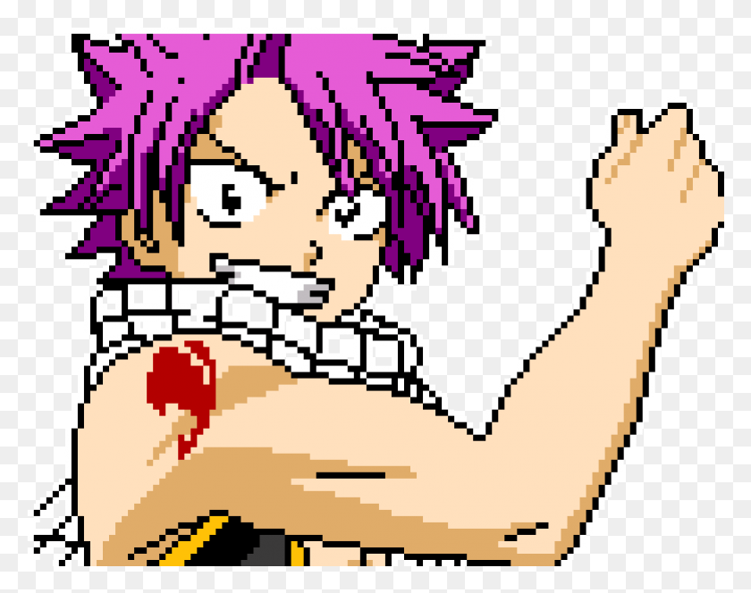 1000x775 Natsu Fairy Tale Anime Pixel Art Minecraft, Graphics, Arm HD PNG Download