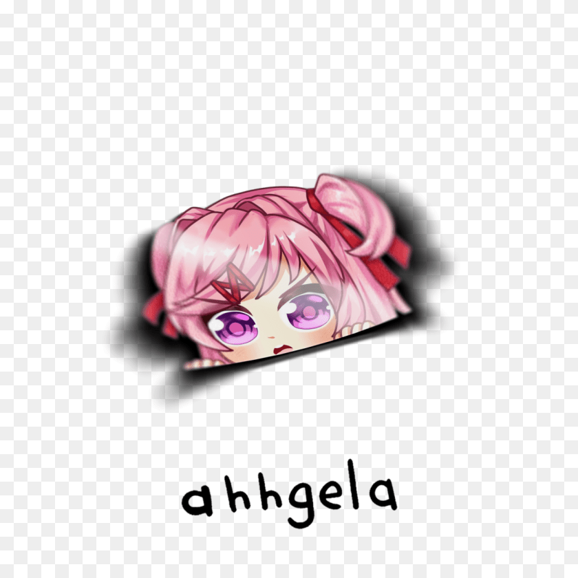 Natsuki Peeking Sticker Girly, Book, Comics, Publication, Baby PNG