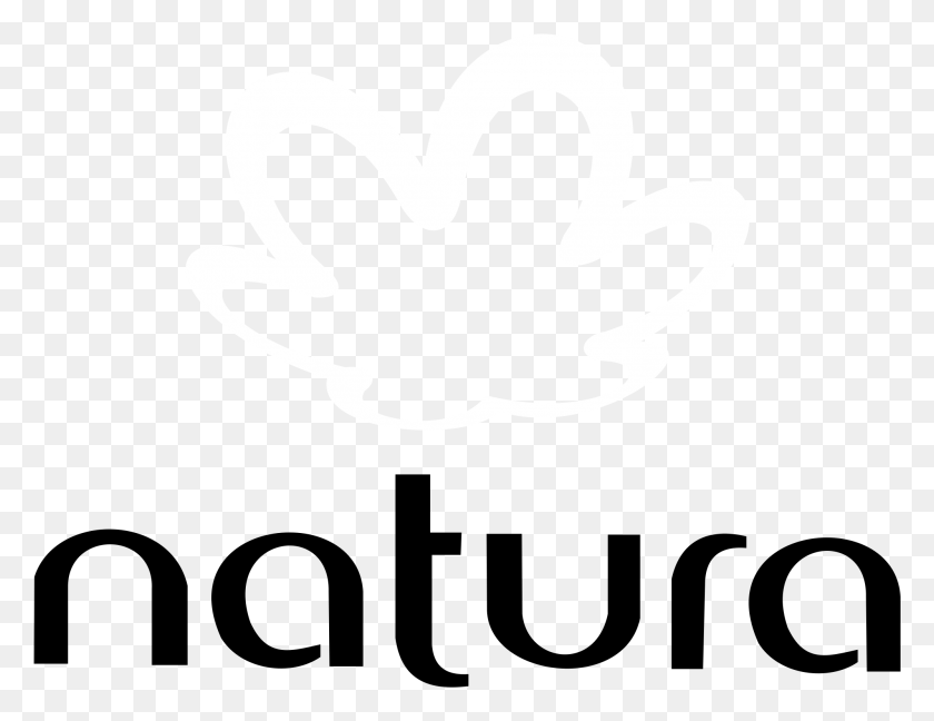 1997x1506 Логотип Natura Черно-Белое Изображение Natura, Трафарет, Сердце, Антилопа Png Скачать