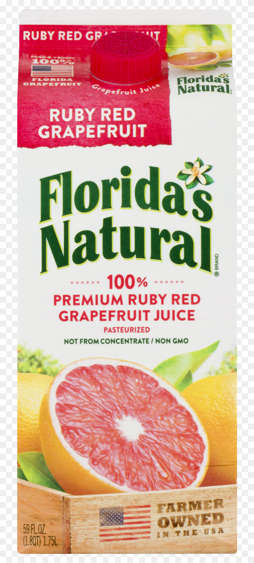 728x1801 Natural 100 Premium Ruby Red Grapefruit Juicebox, Citrus Fruit, Produce, Fruit HD PNG Download