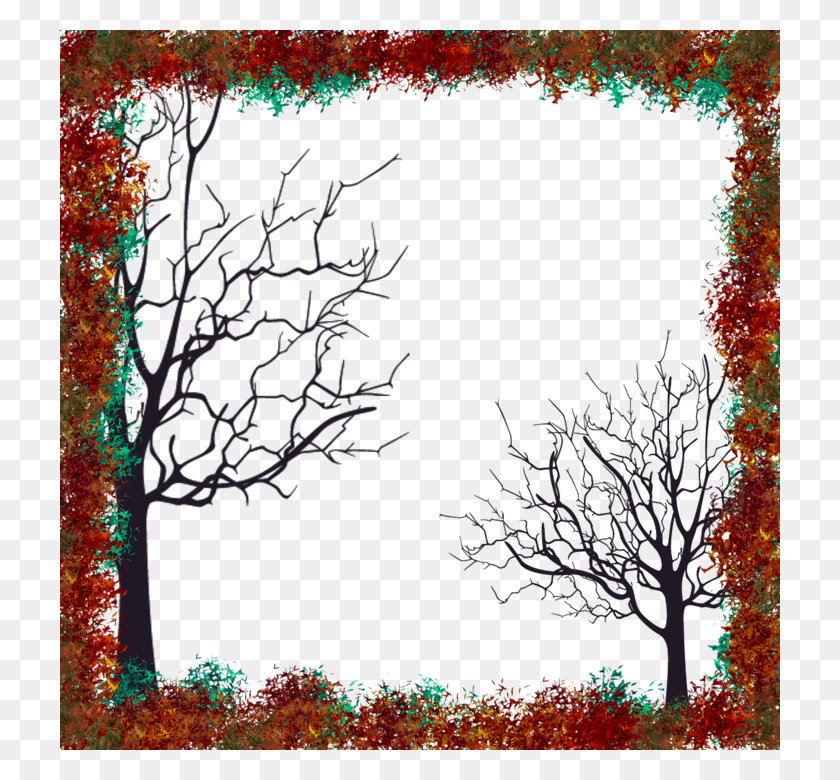 720x720 Естественная Граница Осенняя Рамка Полная, Растение, Куст, Растительность Hd Png Скачать