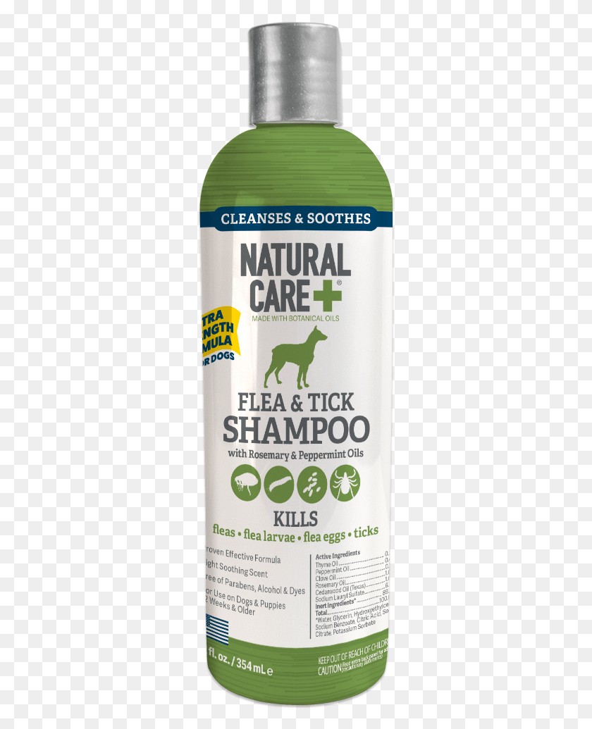 279x975 Natural Care Flea And Tick Shampoo For Dogs 12 Oz Champu Antipulgas, Beer, Alcohol, Beverage HD PNG Download