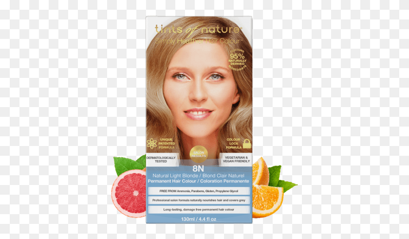 386x431 Natural Light Blonde Permanent Hair Dye Tints Of Nature Dark Toffee Blonde, Grapefruit, Citrus Fruit, Produce HD PNG Download