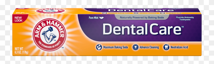 747x193 Natural Power Of Baking Soda Peroxicare Toothpaste, Text, Paper, Gum HD PNG Download