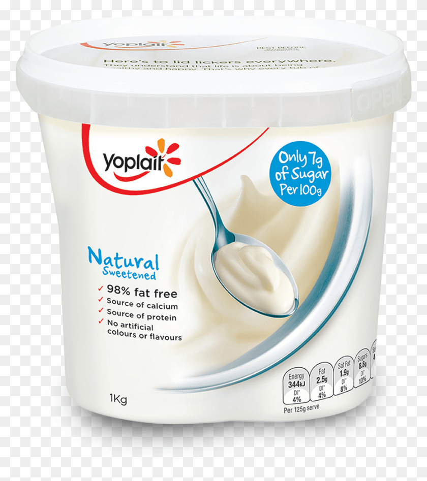 865x984 Natural Sweetened Yoplait Plain Fat Free Yogurt, Dessert, Food, Mixer HD PNG Download
